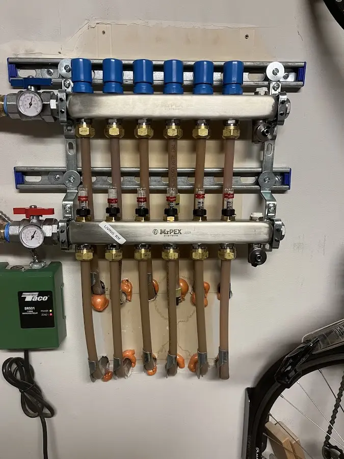 Plumber performing Gas Line Installation at a residential property in Hollidaysburg